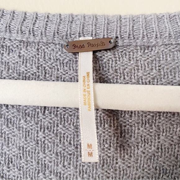 Free People | Fair Isle Sequin Embellished Wool Linen Short Sleeve Sweater Med - Picture 6 of 7